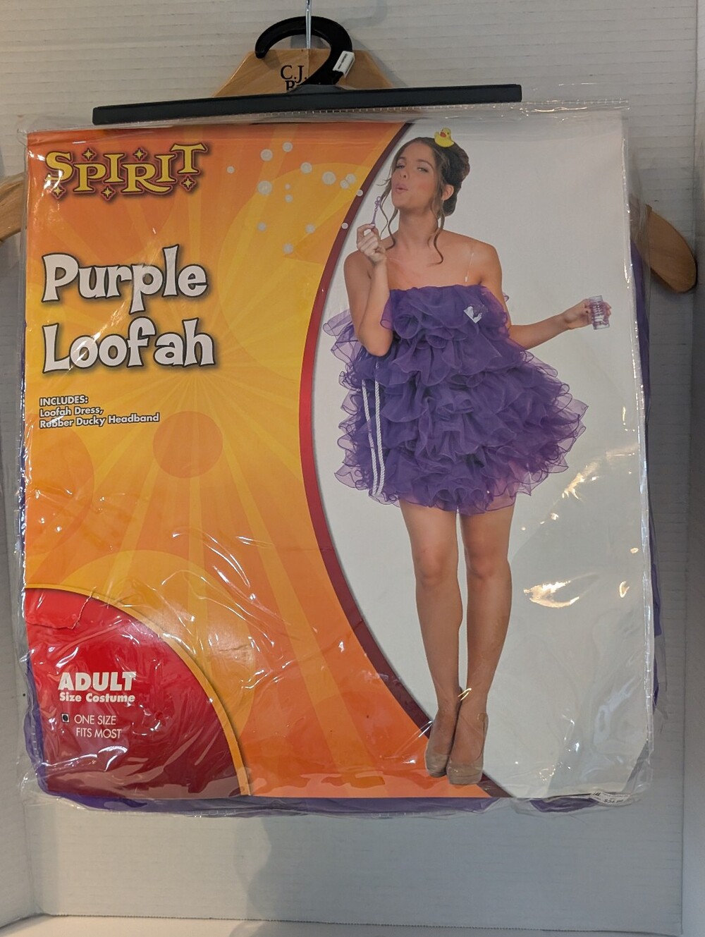 Halloween Purple Loofah Adult Costume New